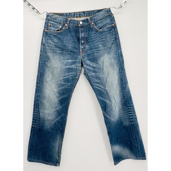 Vintage Levi’s 501 Blue Jeans Button Fly Size 34x29 - Picture 2 of 11